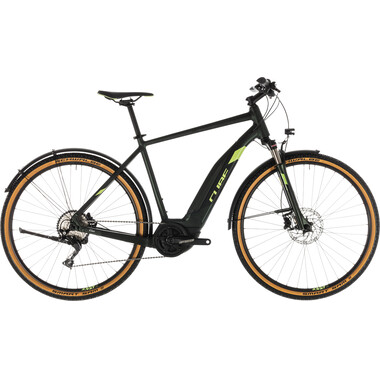 Bicicleta todocamino eléctrica CUBE CROSS HYBRID EXC 500 ALLROAD Negro/Verde 2019 0